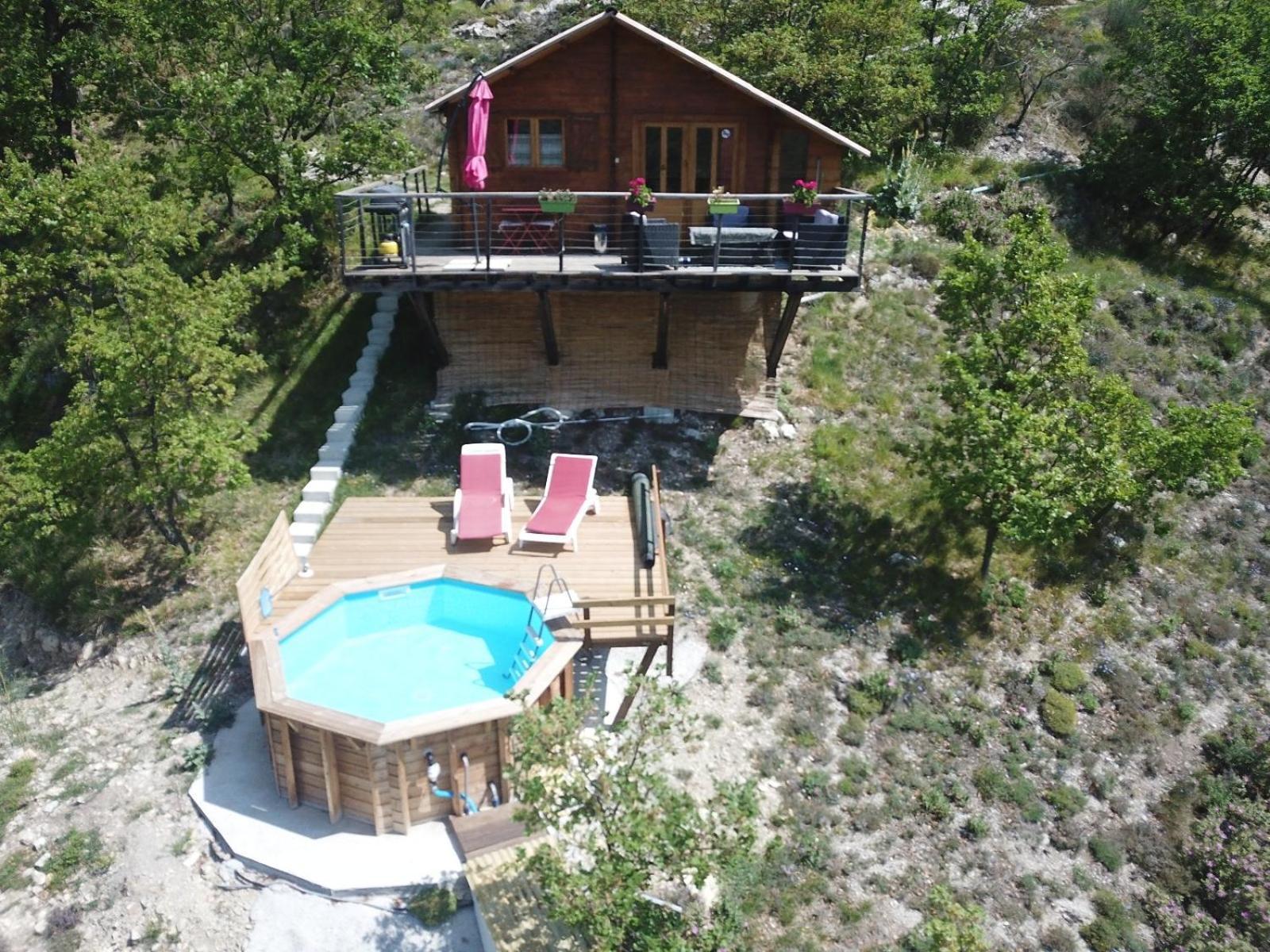 Chalet Sur Pilotis Avec Piscine Privee Lucéram Eksteriør bilde